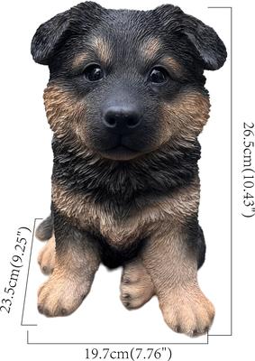 Show full view: Hi-Line Gift German Shepherd Puppy Statue, 10.43-in slide 7 of 8