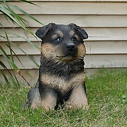 Hi-Line Gift German Shepherd Puppy Statue, 10.43-in