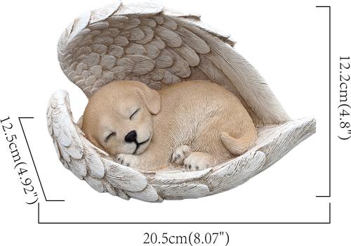 Show full view: Hi-Line Gift Angel Dog Statue Memorial Figurine, 8-in slide 7 of 9