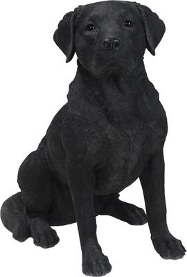 Show full view: Hi-Line Gift Noble Black Labrador Sitting Statue, 21.25-in slide 4 of 6