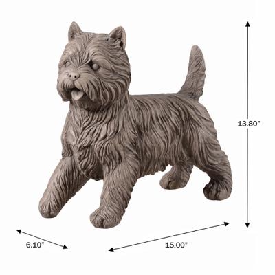 Show full view: Hi-Line Gift Cairn Terrier Garden Statue, 13.8-in slide 7 of 7