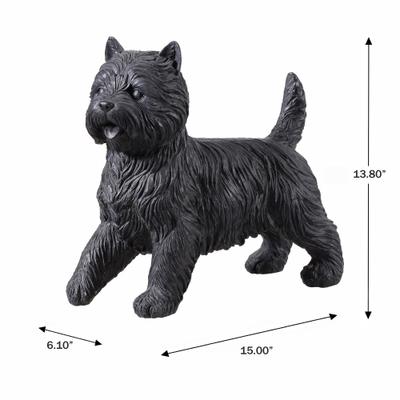 Show full view: Hi-Line Gift Cairn Terrier Statue, 13.8-in slide 8 of 8