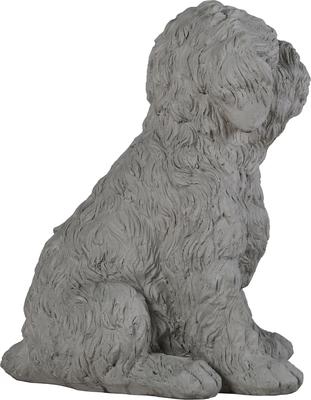 Show full view: Hi-Line Gift Curled Sitting Dog Memorial Statue, 16.14-in slide 5 of 7