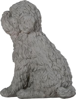 Show full view: Hi-Line Gift Curled Sitting Dog Memorial Statue, 16.14-in slide 3 of 7