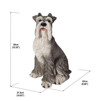 Show full view: Hi-Line Gift Sitting Schnauzer Statue, 15.5-in slide 6 of 7