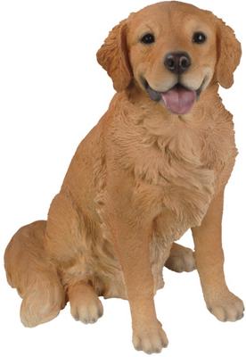 Show full view: Hi-Line Gift Sitting Golden Retriever Statue, 21-in slide 4 of 5