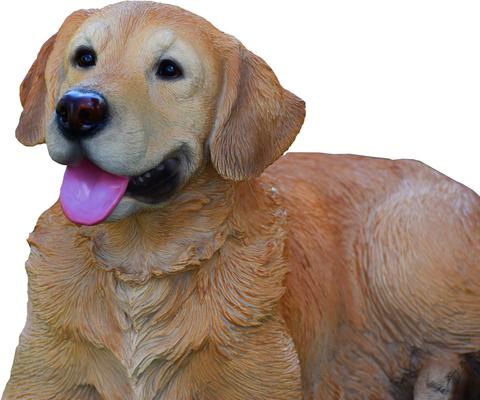 Show full view: Hi-Line Gift Golden Retriever Lying Down Statue, 14-in slide 5 of 5