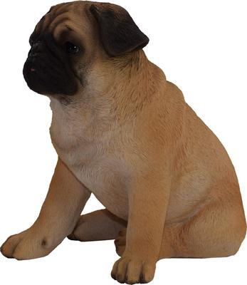 Show full view: Hi-Line Gift Sitting Pug Statue, 11-in slide 3 of 5