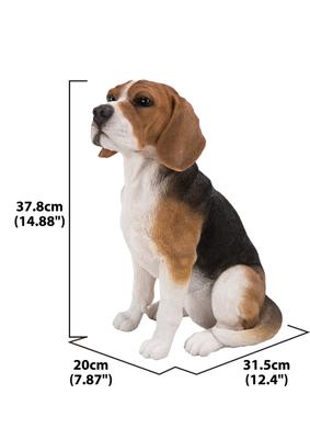 Show full view: Hi-Line Gift Beagle Dog Sitting Statue, 14.88-in slide 6 of 6