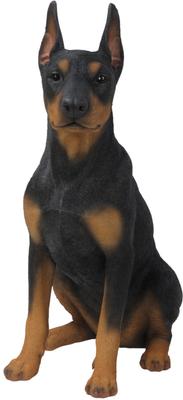 Show full view: Hi-Line Gift Sitting Doberman Pinscher Statue, 24-in slide 2 of 5