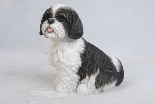 Show full view: Hi-Line Gift Sitting Shih Tzu Statue, 10.5-in slide 3 of 5
