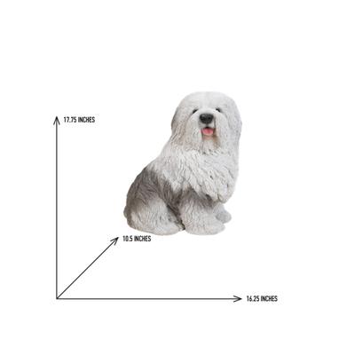 Show full view: Hi-Line Gift Old English Sheepdog Statue, 17.75-in slide 6 of 6