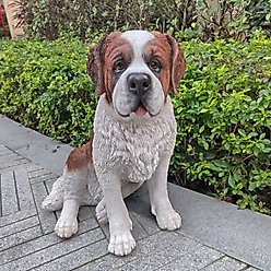 Hi-Line Gift Saint Bernard Statue, 20.47-in