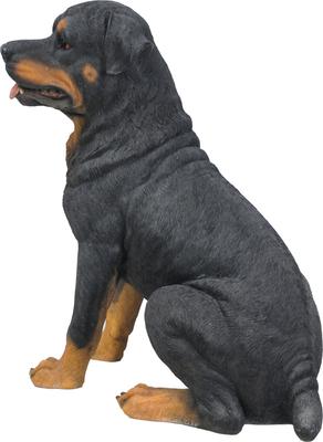 Show full view: Hi-Line Gift Rottweiler Sitting Statue, 20.87-in slide 4 of 7