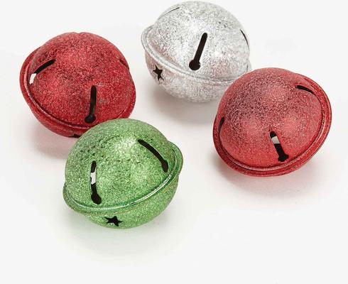 Show full view: Zanies Christmas Holiday Jingle Ball Canister Cat Toy, 4 count slide 3 of 4