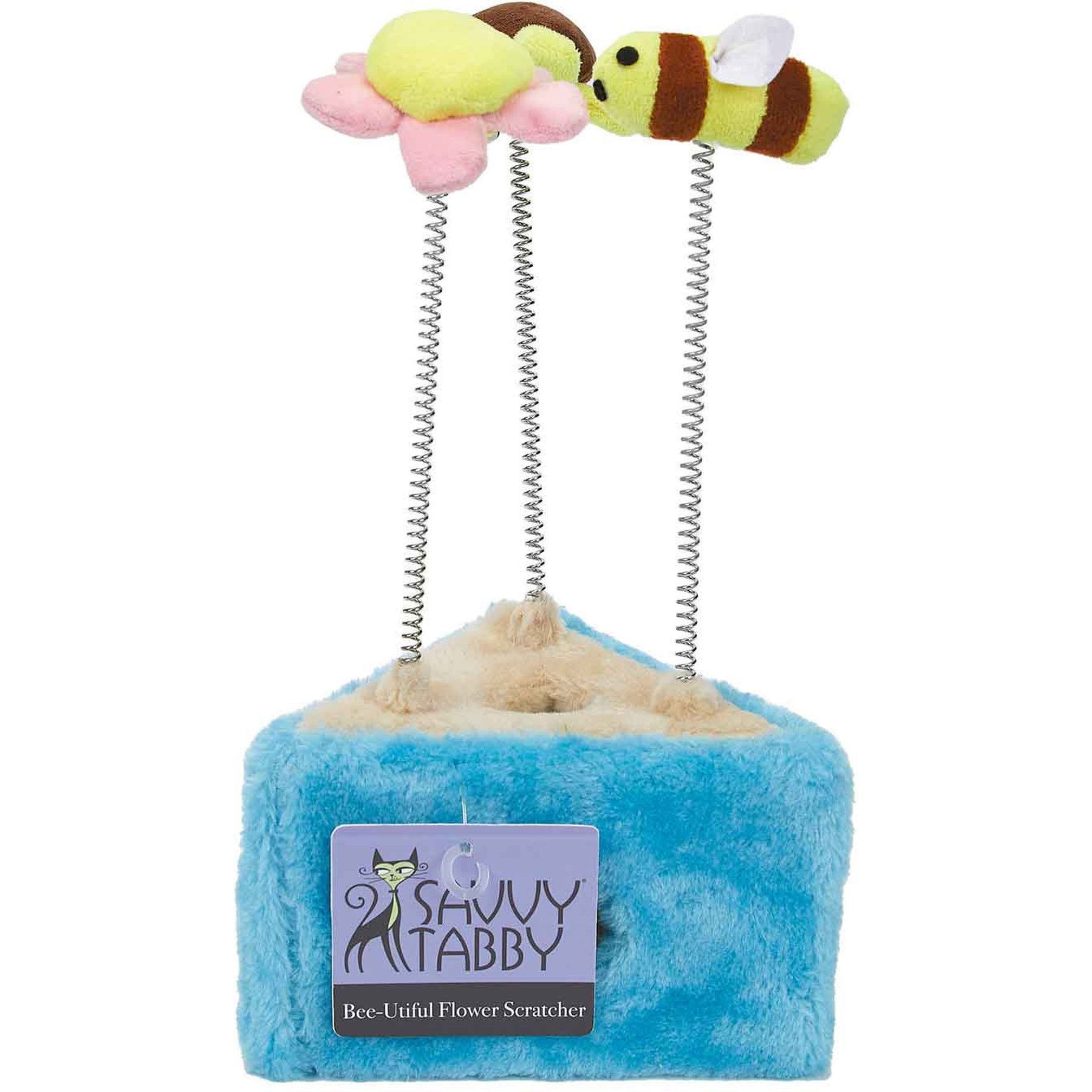 Savvy Tabby Bee-Utiful Flower Cat Scratcher Toy