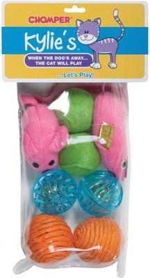 Show full view: Kylie's Brights Mouse & Ball Cat Toy, 8 count slide 2 of 2