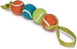 Chomper 4 Stacked Tennis Nylon Tug Stuffing-Free Dog Toy slide 2 of 6