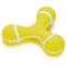Show in main carousel: Zanies Triple Knob Tennis Ball Dog Chew Toy, Yellow, 6.75-in slide 1 of 2