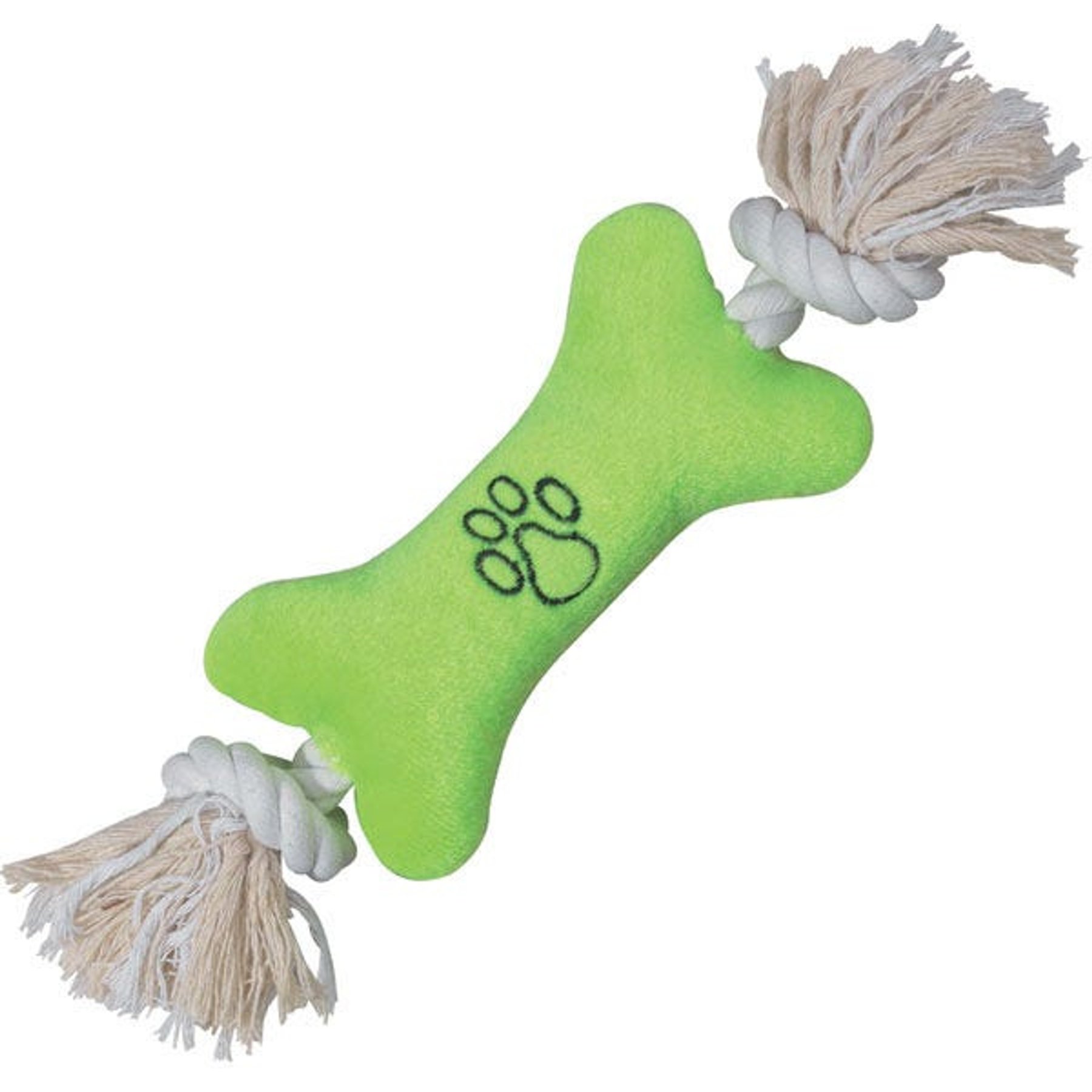 Zanies Tiny Tugger Dog Toy, Green, 7-in