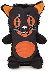 Zanies Spooky Cat Bottle Cruncher Squeaky Dog Chew Toy