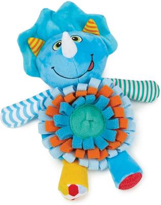 Show full view: Zanies Sniffari Dinosaur with Squeaker Dog Chew Toy slide 2 of 3