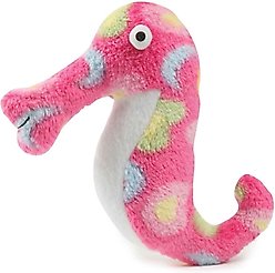 Zanies Sea Charmer Sea Horse Squeaky Dog Chew Toy, Pink
