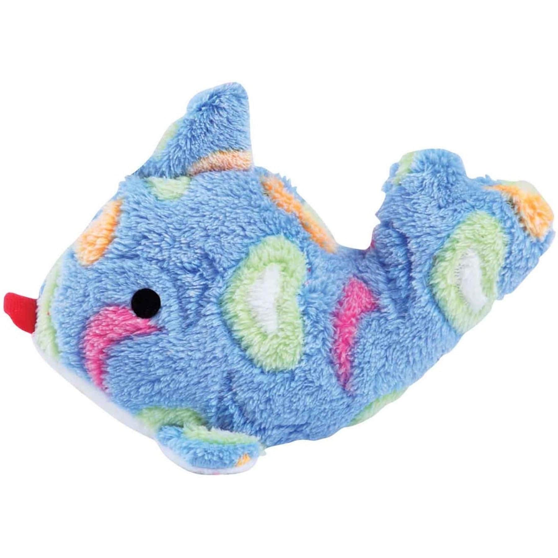 Zanies Sea Charmer Fish Squeaky Dog Chew Toy, Blue