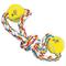 Show in main carousel: Zanies Rope Tennis Ball Figure 8 Dog Tug Toy, 15-in, 2 count slide 1 of 3