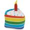 Show in main carousel: Zanies Rainbow Birthday Cake Squeaky Dog Chew Toy slide 3 of 3