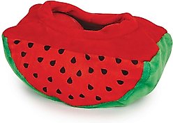 Zanies Perky Produce Watermelon Squeaky Dog Chew Toy, Large