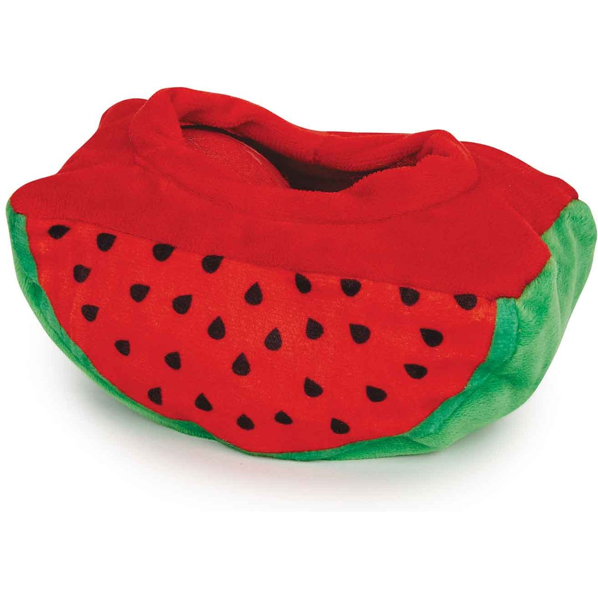 Zanies Perky Produce Watermelon Squeaky Dog Chew Toy, Large