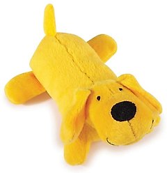 Zanies Neon Yelper Squeaky Dog Chew Toy, Yellow, Large