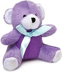 Zanies Itty Bitty Bear Squeaky Dog Chew Toy, 3.5-in