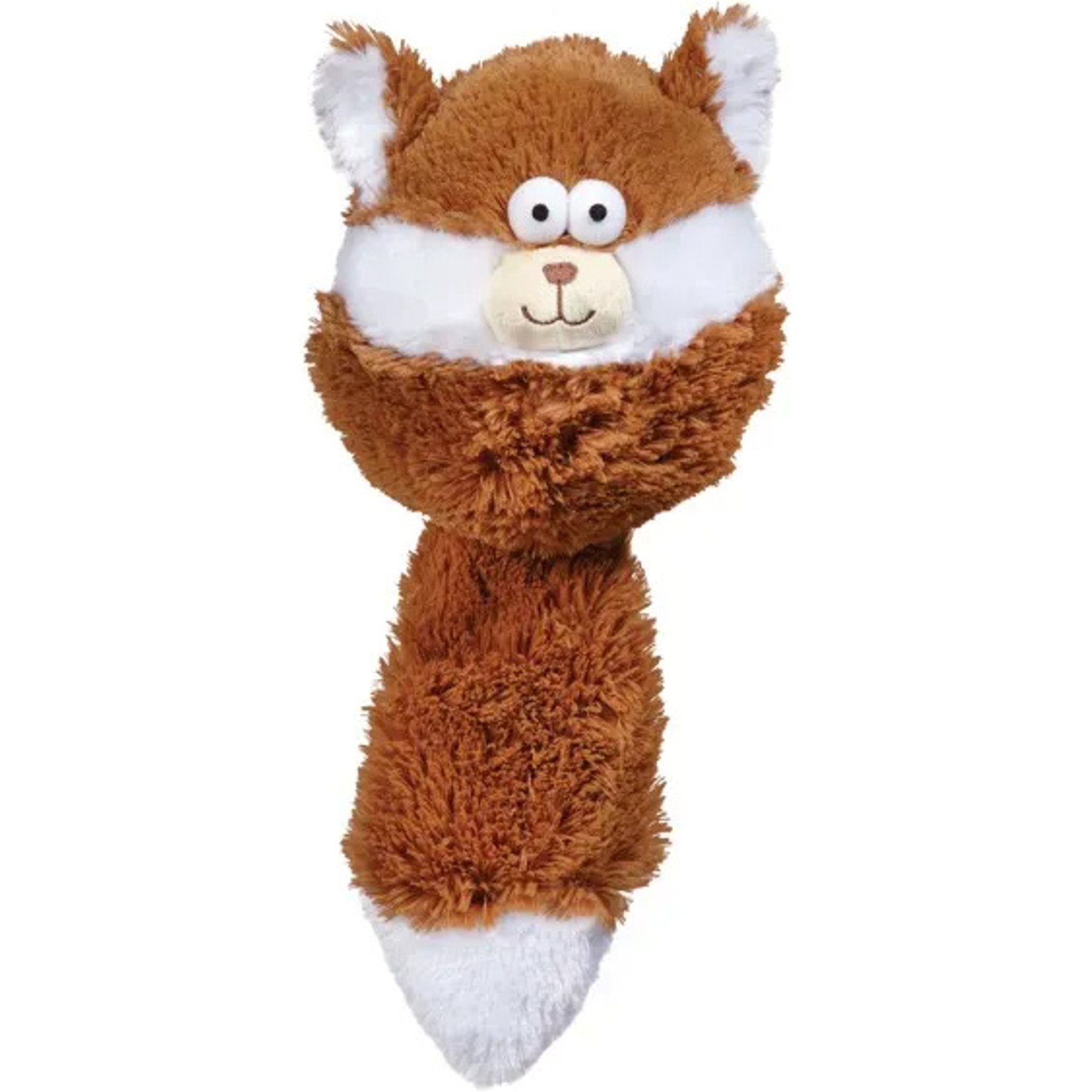 Zanies Funny Furry Fatty Squirrel Squeaky Dog Chew Toy