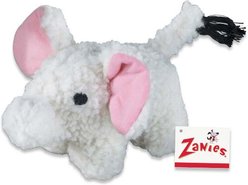 Zanies Fleecy Friend Elephant Squeaky Dog Chew Toy, 7.5-in