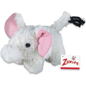 Zanies Fleecy Friend Elephant Squeaky Dog Chew Toy, 7.5-in