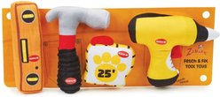 Zanies Fetch & Fix Tool Squeaky Dog Chew Toy, 4 count