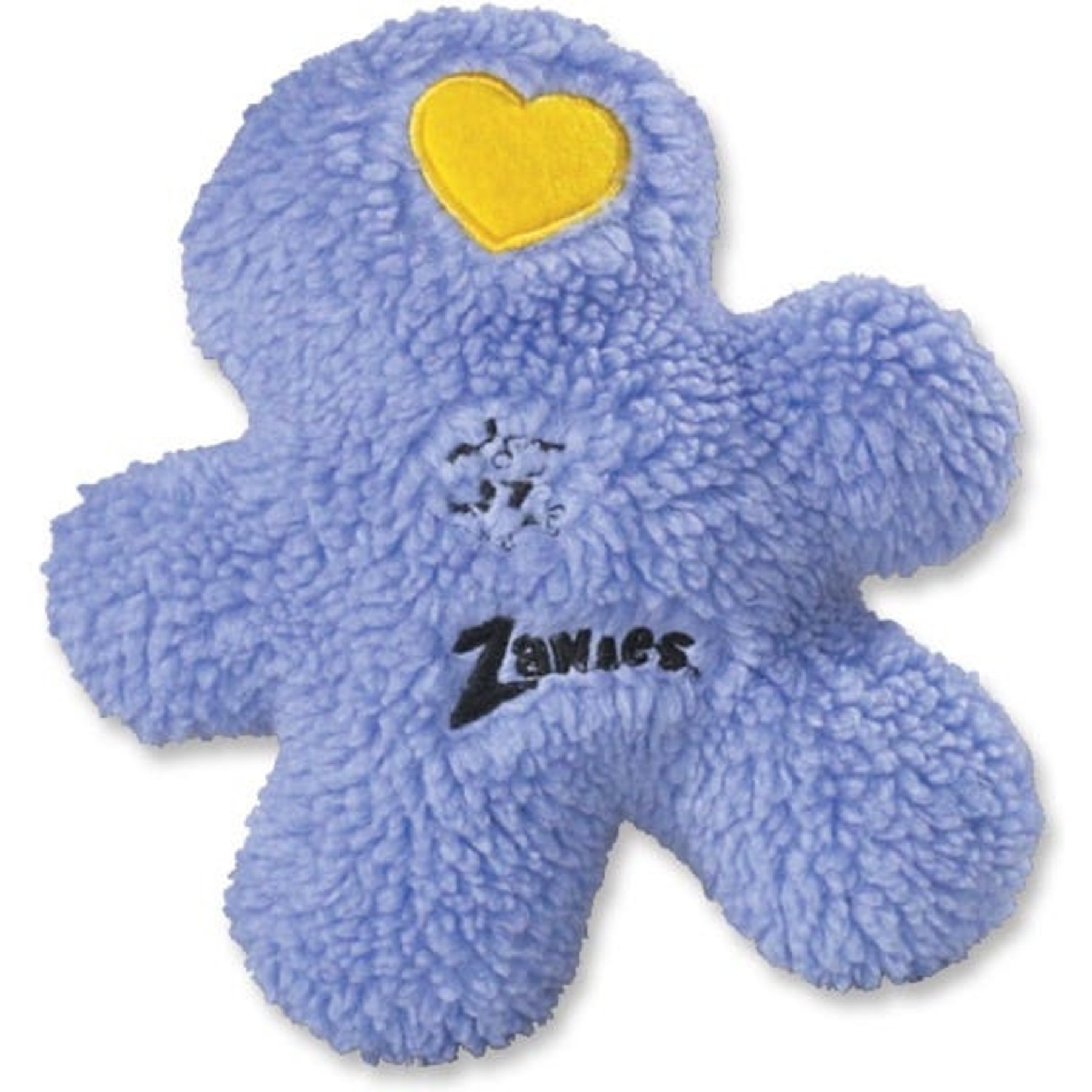 Zanies Embroidered Berber Boy Squeaky Dog Chew Toy, 8.5-in, Purple