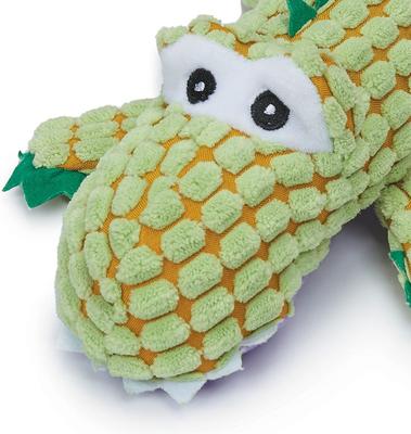 Show full view: Zanies Corduroy Croc Squeaky Dog Chew Toy, Green slide 2 of 4