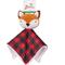 Show in main carousel: Zanies Buffalo Check Fox Puppy Blanket Squeaky Dog Chew Toy slide 1 of 6