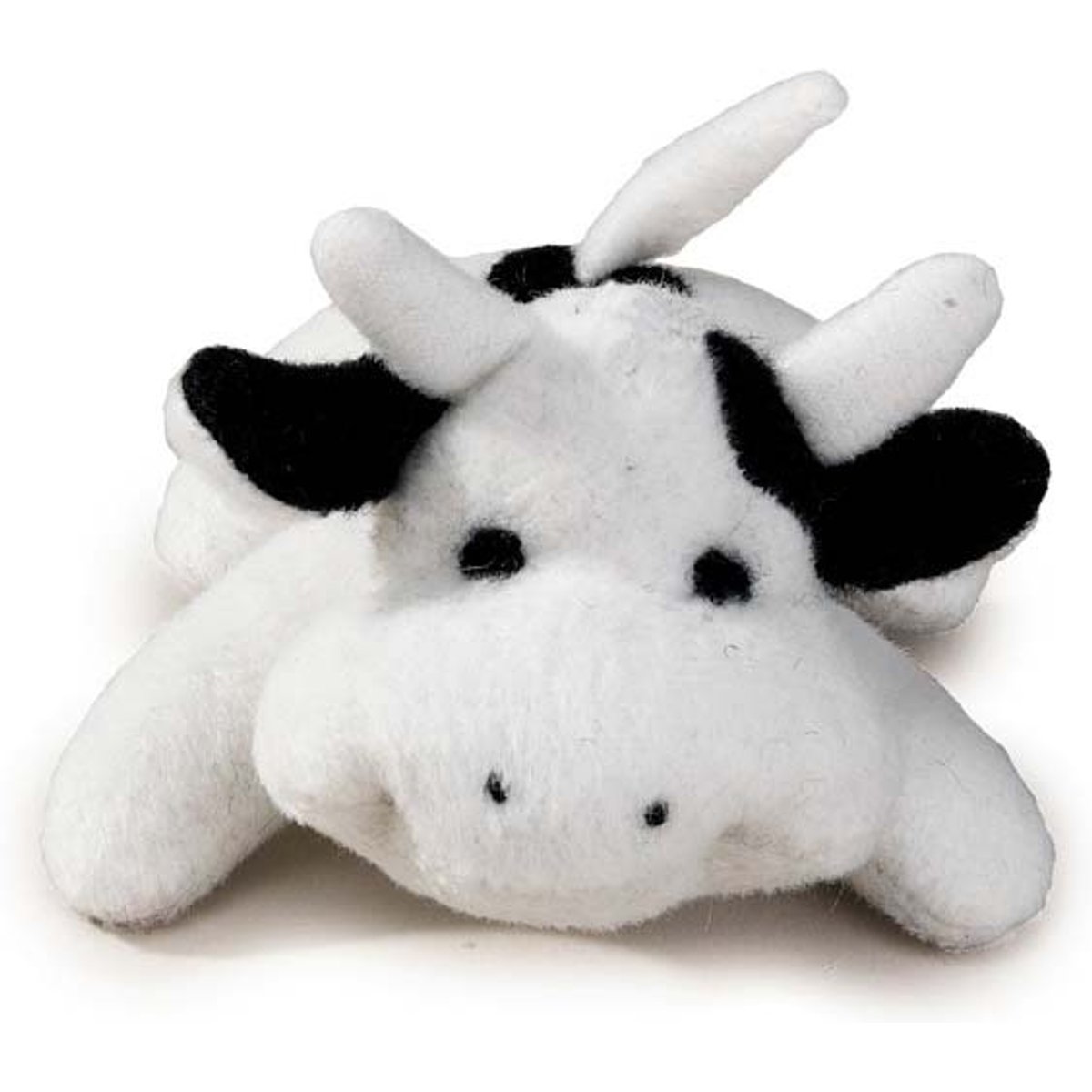 Zanies Bitty Buddy Moo Squeaky Dog Chew Toy, 3-in