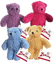 Zanies Berber Bear Squeaky Dog Chew Toy, 8.5-in, Purple slide 2 of 2