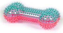 Play 365 Squeaky Spike Bone Squeaky Dog Chew Toy, Blue slide 1 of 2