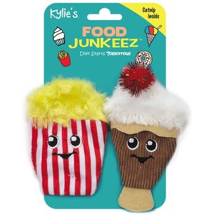 Kylie's Brights CFJ Popcorn & Milkshake Cat Toy, 2 count