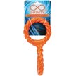 Show in main carousel: Infinity TPR/Rope Double Ring Twist Tug Dog Tug Toy, Orange slide 2 of 2
