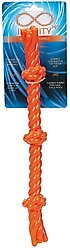 Infinity TPR 3-Knot TPR Rope Dog Tug Toy, Orange slide 2 of 3