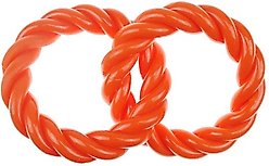 Infinity TPR 2 Rings Dog Chew Toy, Orange slide 1 of 2