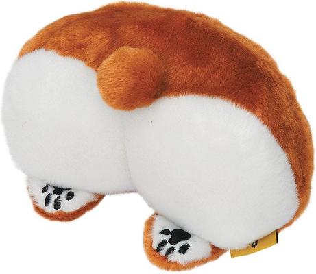 Show full view: Griggles Lil' Cheekies Corgie Squeaky Plush Dog Toy slide 2 of 2