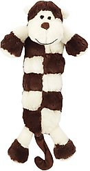 Griggles Safari Squeaktacular Monkey Squeaky Plush Dog Toy, Large